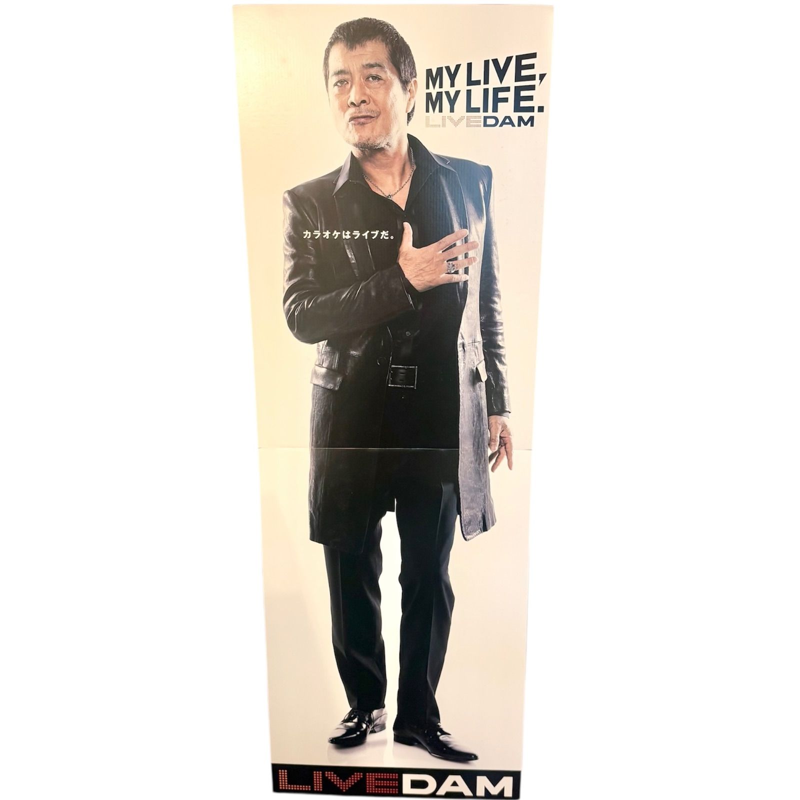 レア・希少】矢沢永吉 カラオケ LIVE DAM 販促用 非売品 等身大パネル