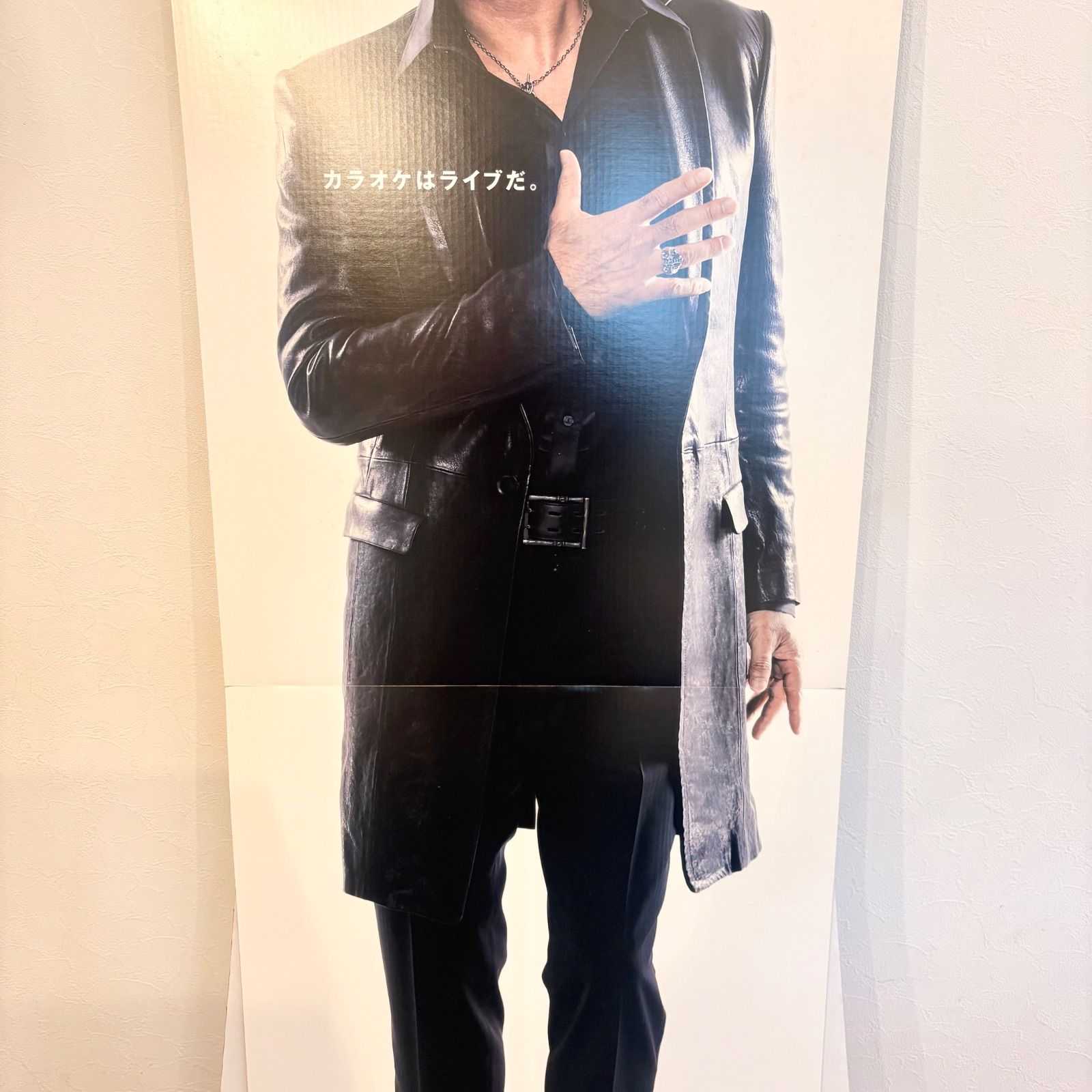 レア・希少】矢沢永吉 カラオケ LIVE DAM 販促用 非売品 等身大パネル
