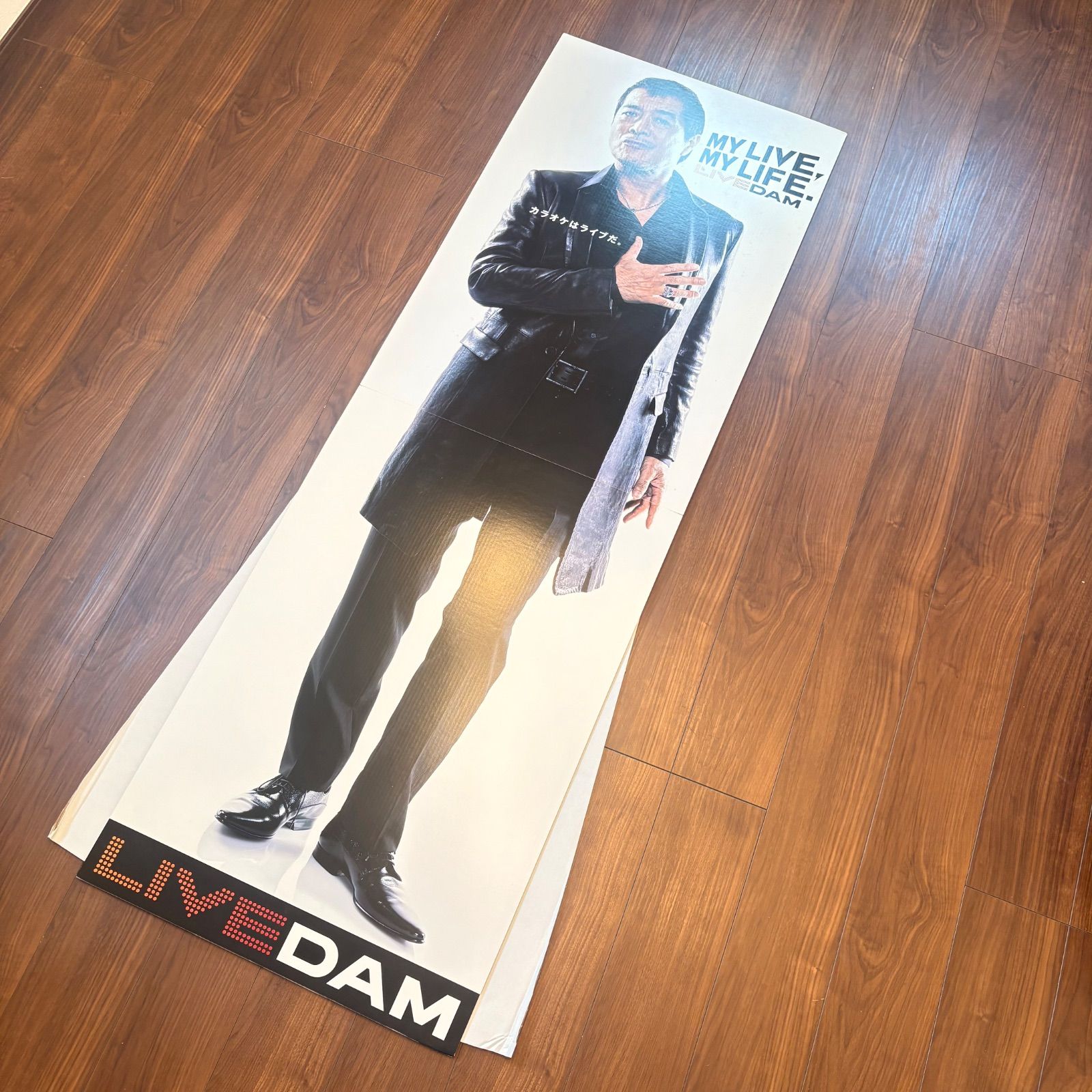 レア・希少】矢沢永吉 カラオケ LIVE DAM 販促用 非売品 等身大パネル