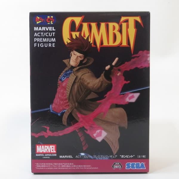 中古 未開封品 ACT/CUT プレミアムフィギュア MARVEL ガンビット SEGA
