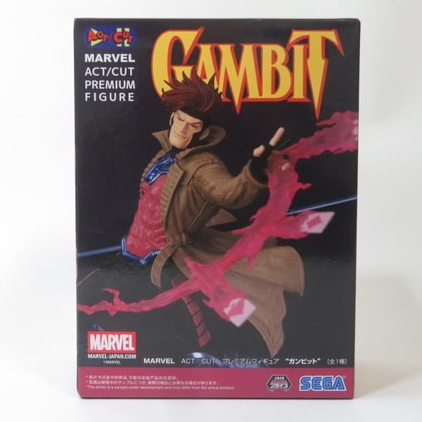 中古 未開封品 ACT/CUT プレミアムフィギュア MARVEL ガンビット SEGA