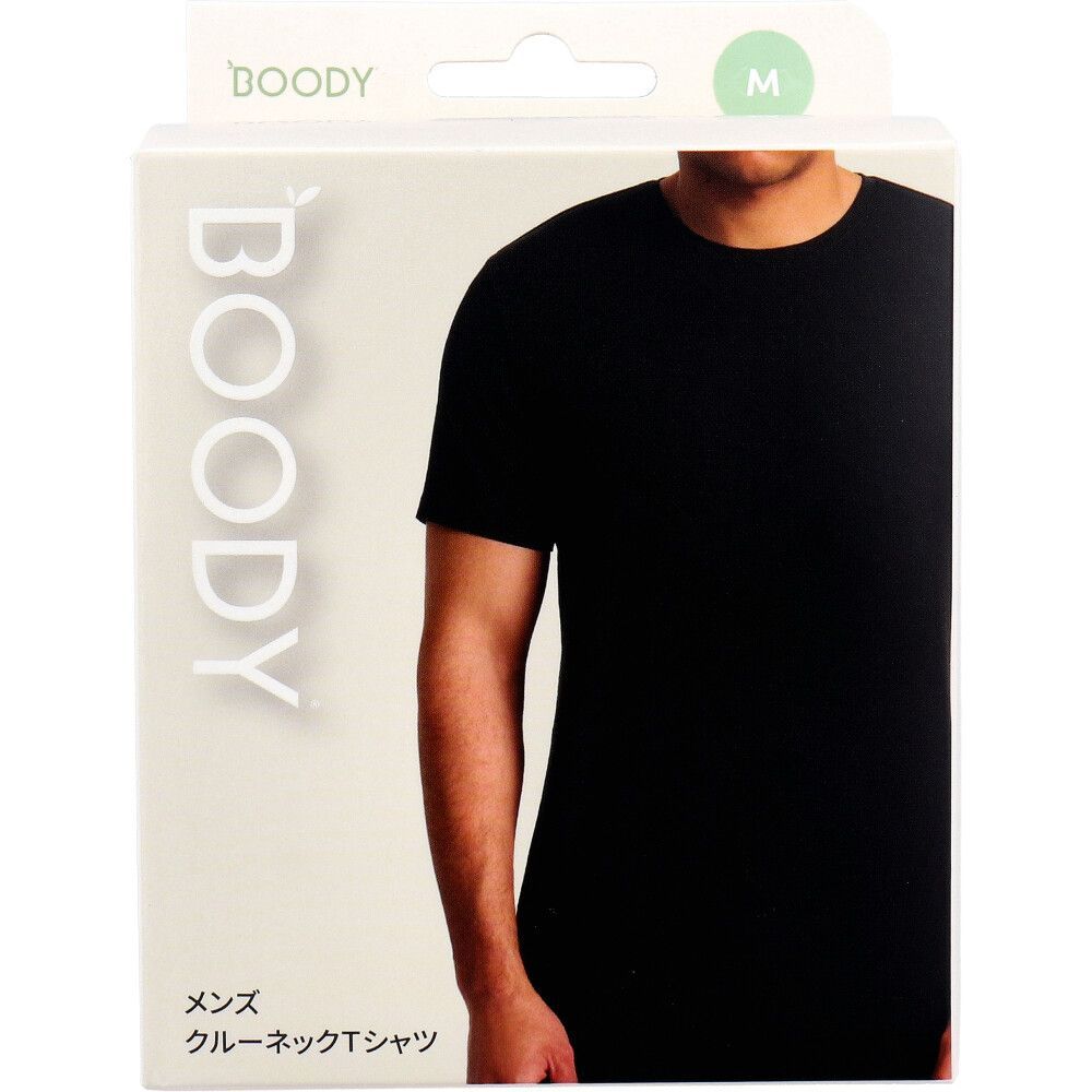 BOODY メンズ クルーネックTシャツ ブラック Mサイズ 入