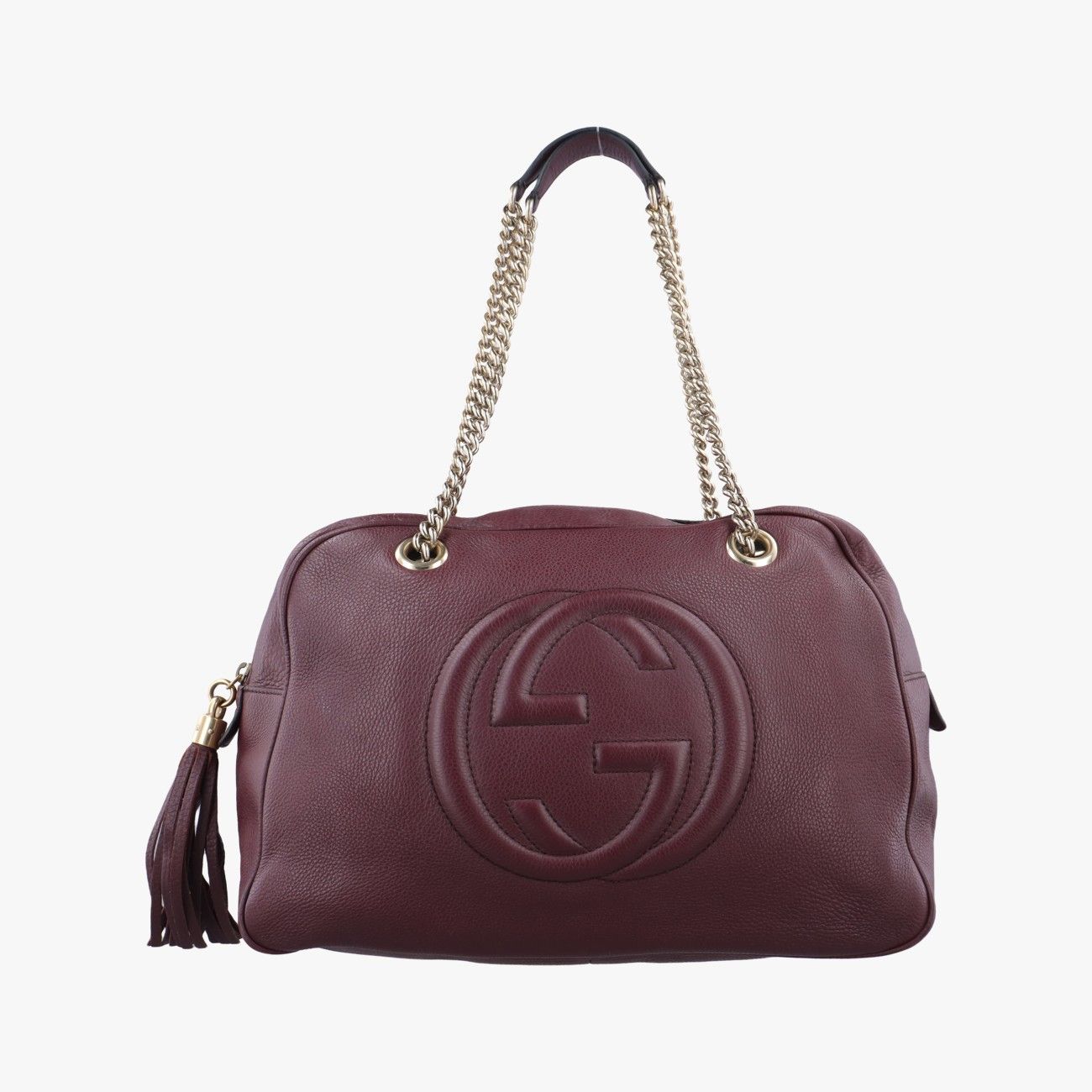 グッチGucciソーホー ワインレッド レザー 353126 製番不明