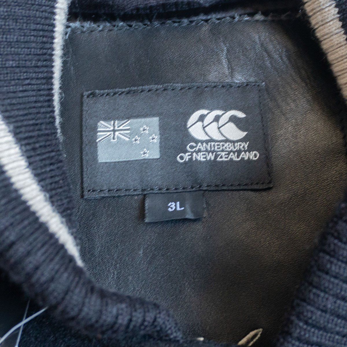 タグ付き未使用品】CANTERBURY【フルデコ レザー スタジャン】3L
