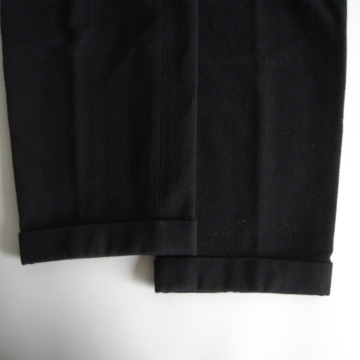 90s COMME des GARCONS ２タックスラックス S 黒 ウール COMME des GARCONS HOMME - 古着 COMME des GARCONS HOMME