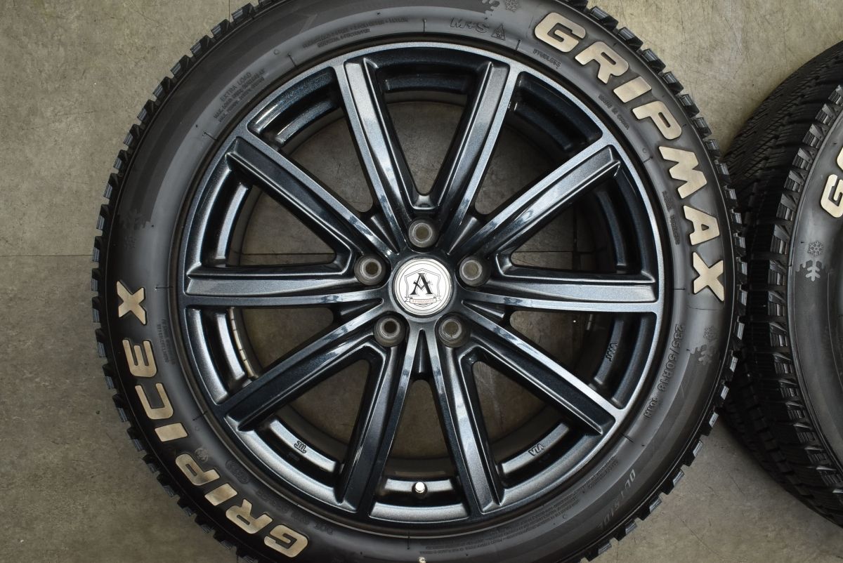  バリ溝 アフロディーテ 18 in 7 5 J 38 PCD 114 3 グリップマックス グリップアイスX 235 50 R アルファード C HR オデッセイ アコード 18インチ タイヤ ホイールセット