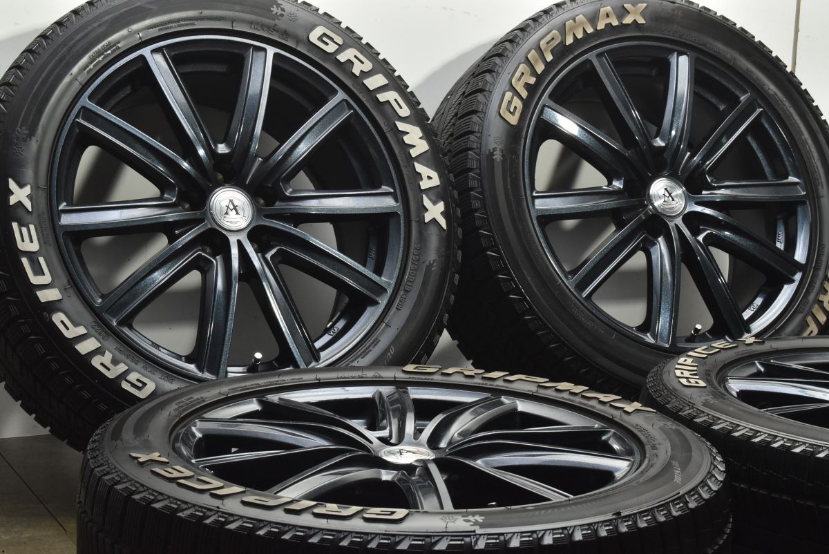 バリ溝 アフロディーテ 18 in 7 5 J 38 PCD 114 3 グリップマックス グリップアイスX 235 50 R アルファード C HR オデッセイ アコード