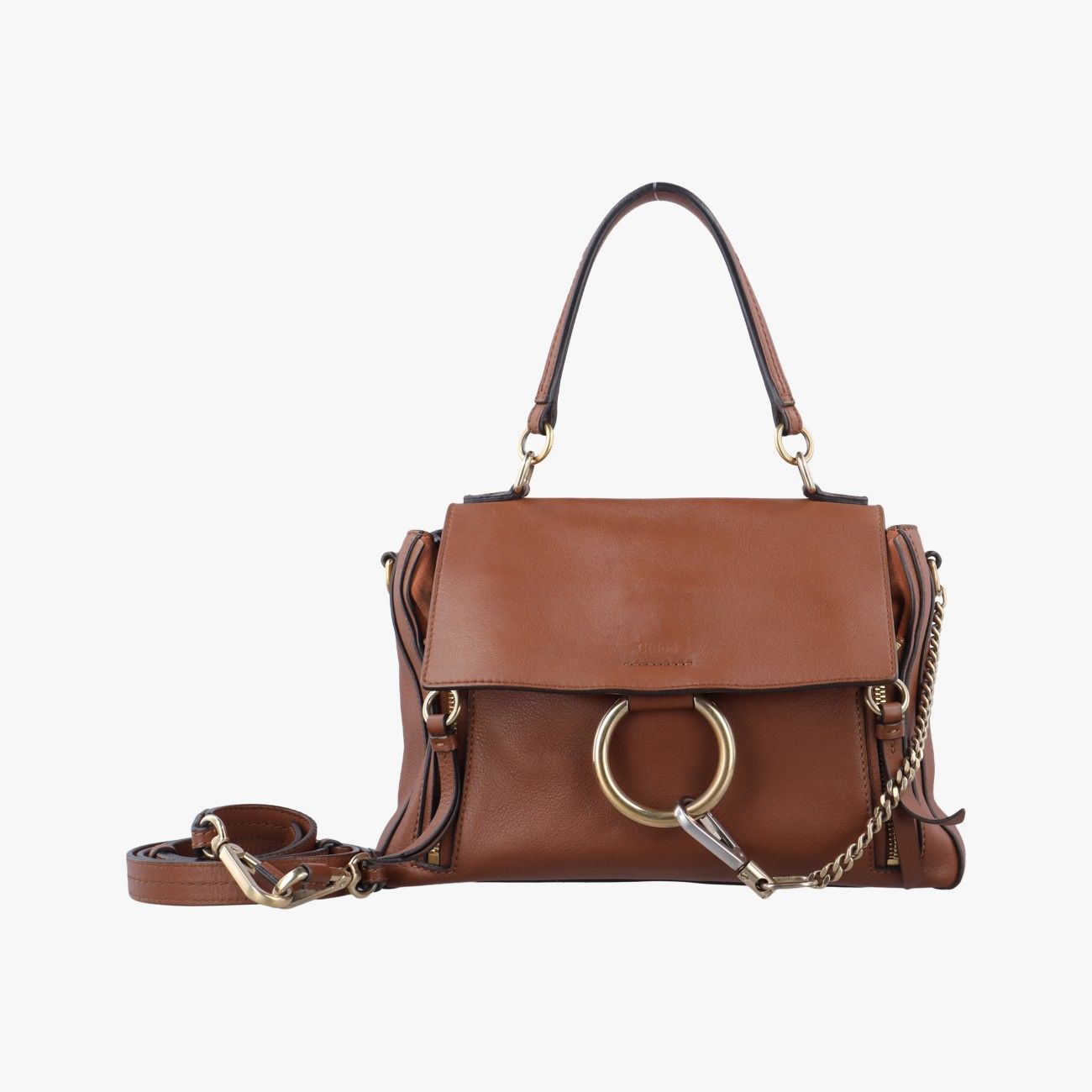 クロエChloeフェイデイ ブラウン レザー 08