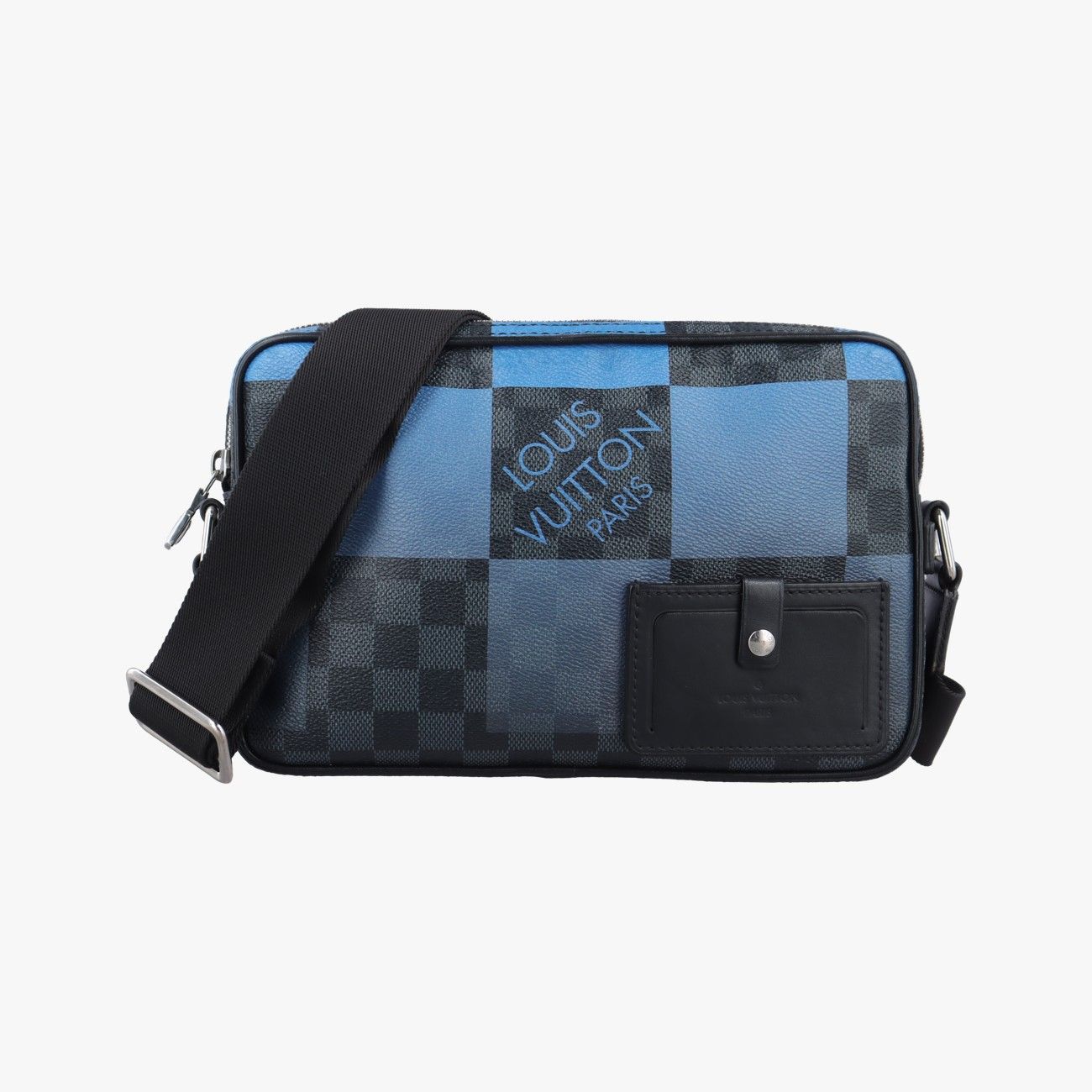 ルイヴィトンLouis Vuittonアルファ メッセンジャー ブラック ネイビー ダミエグラフィット N 40408 CA 3200 ICチップ