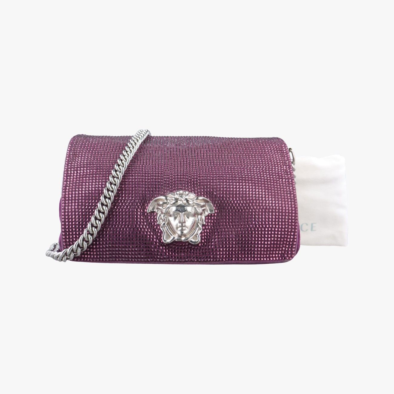 ヴェルサーチェ ヴェルサーチ VERSACEメデューサ ピンク スエード CLG