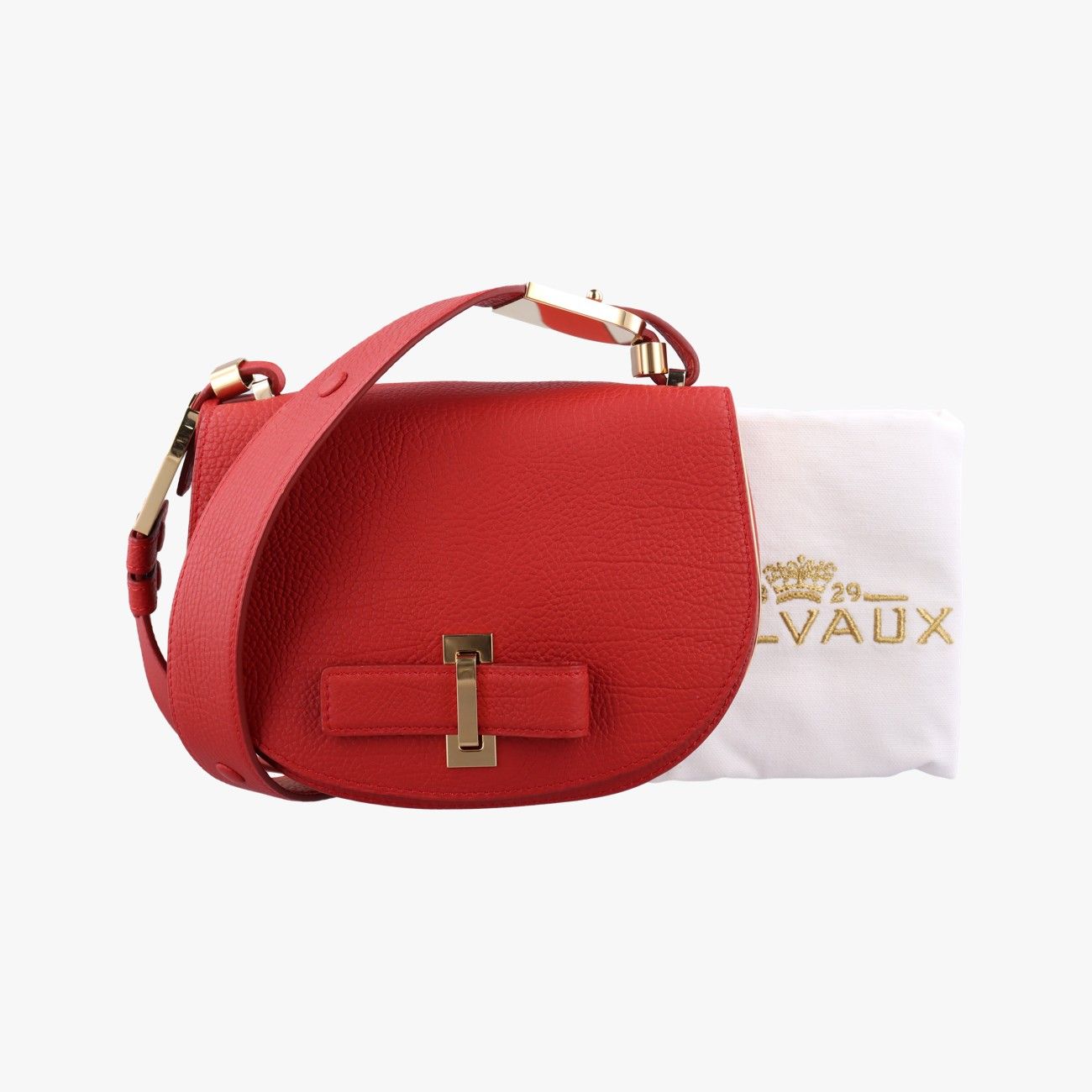 デルヴォーDelvauxミュタン レッド レザー FO 7 H