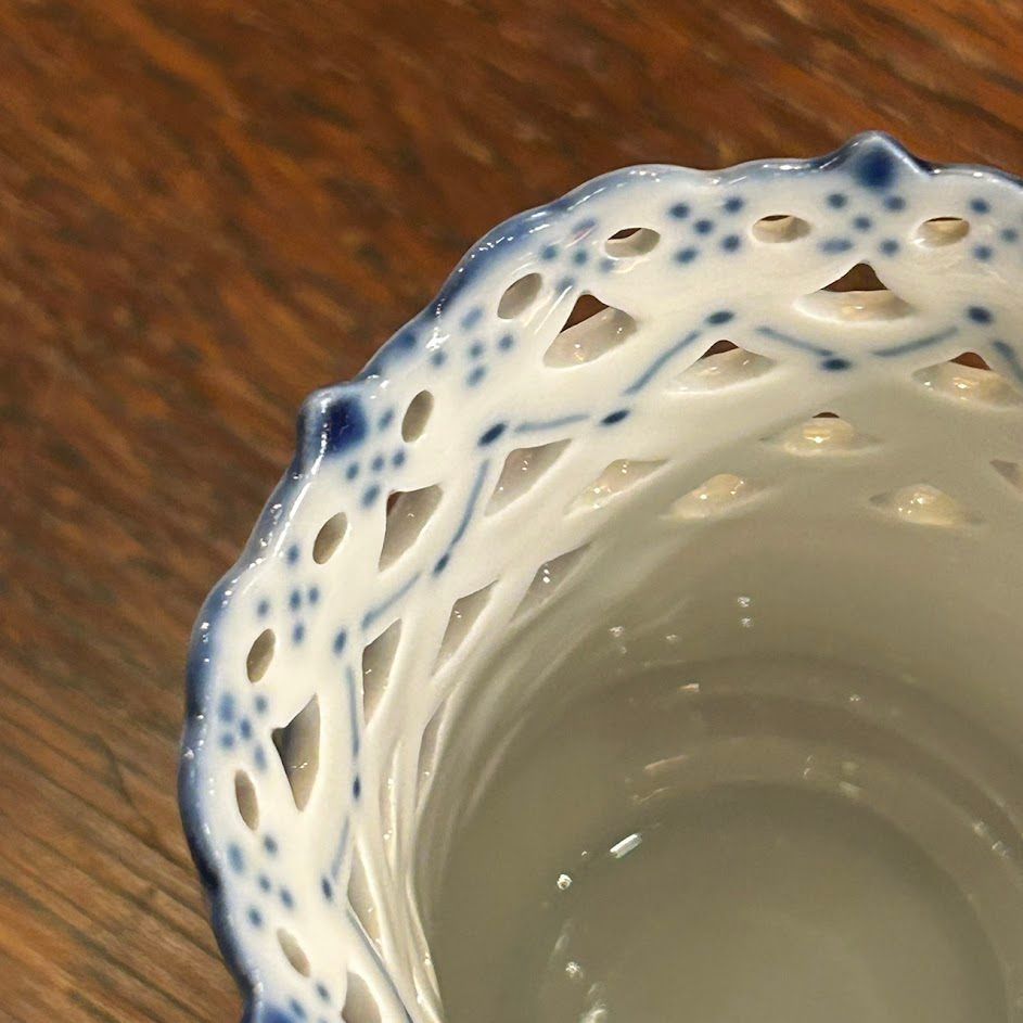 Vase|ロイヤルコペンハーゲン ブルーフルーテッドフルレースベース