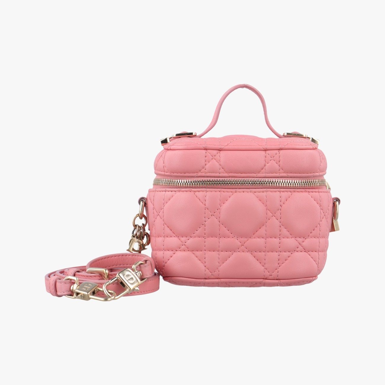 クリスチャンディオールChristian Diorレディディオール マイクロ ヴァニティ ピンク ラムスキン 40 MA 0231