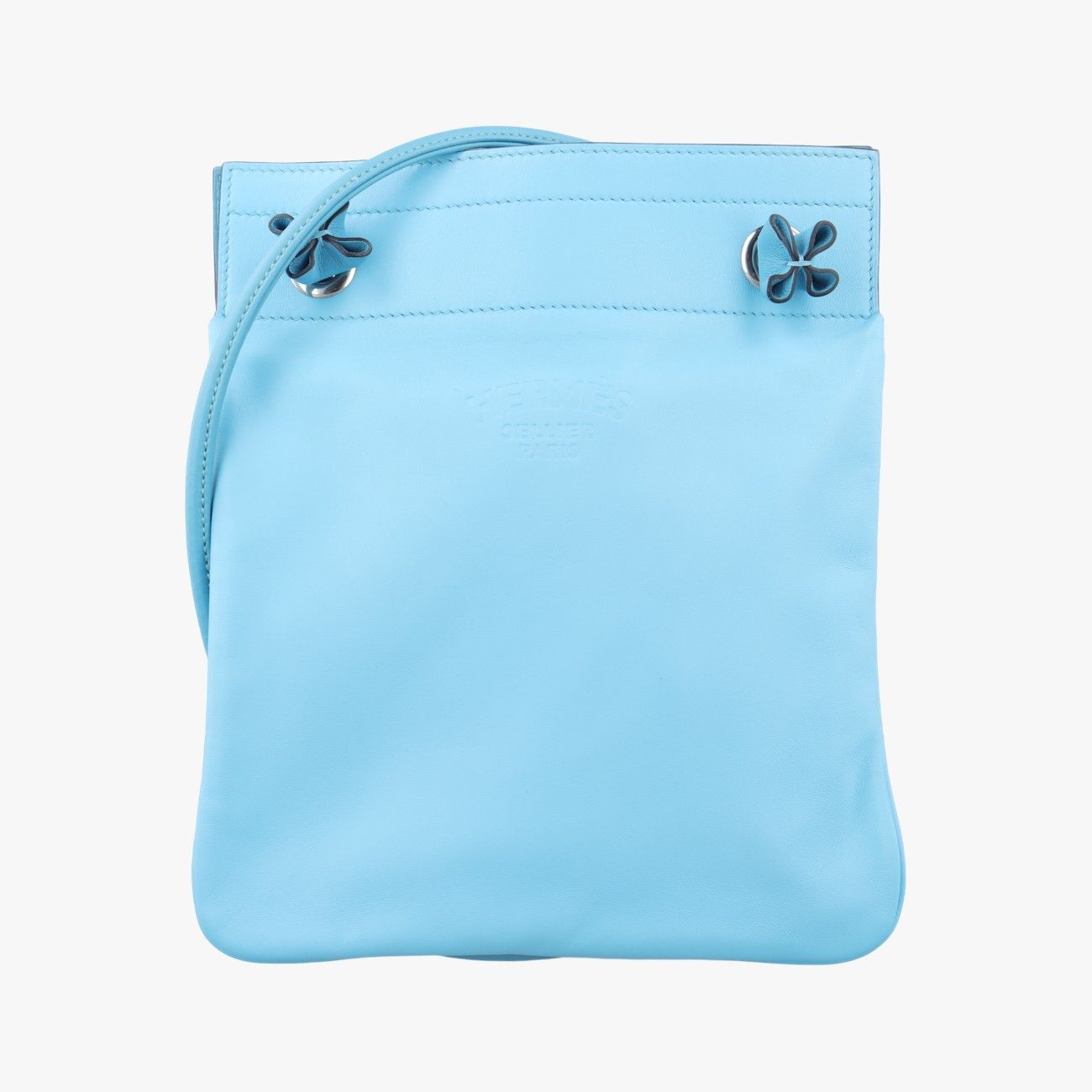 エルメスHermesサック アリーヌ ミニ ブルー ラムスキン Y AM 002 UH