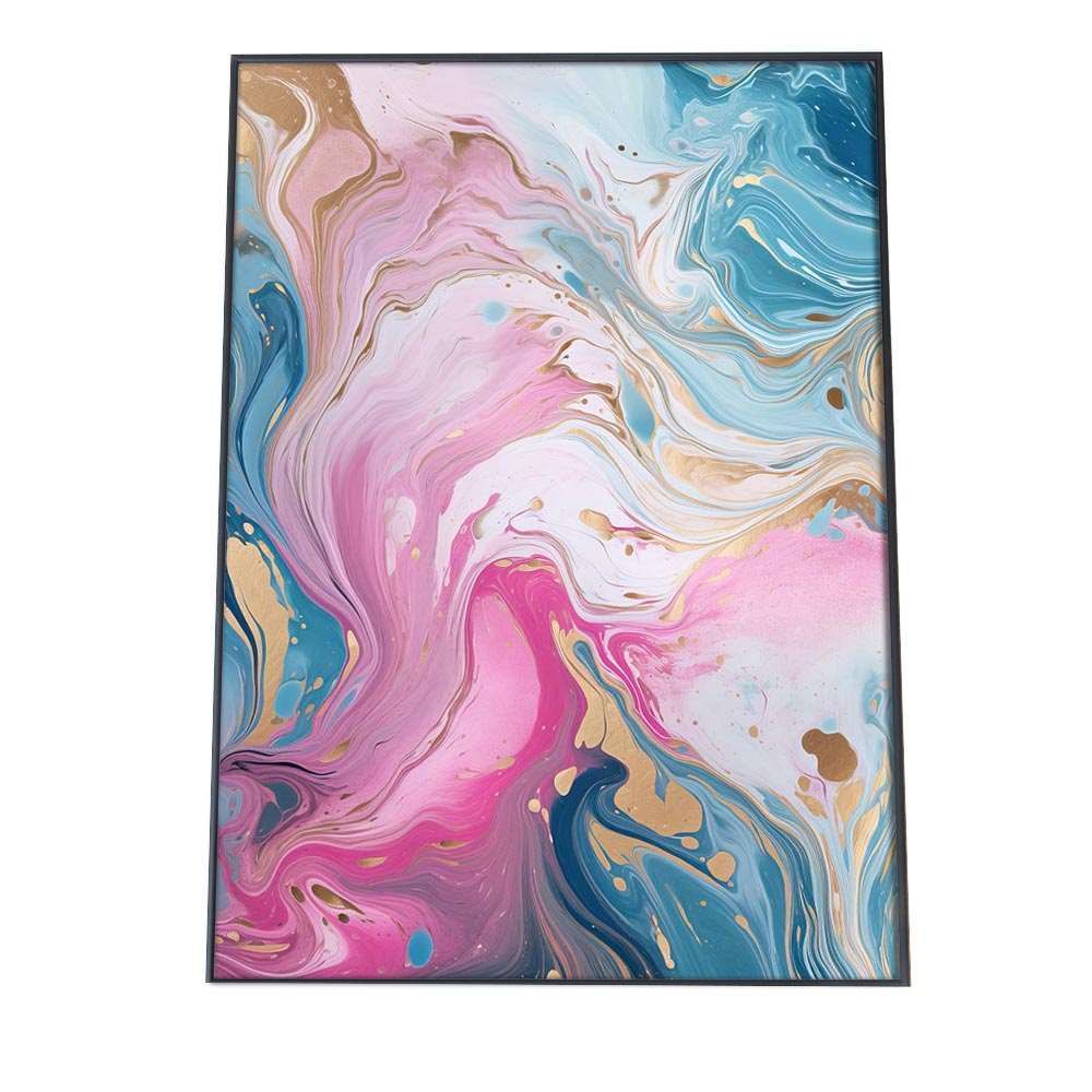 A2サイズ（約42x59cm）】【si-poster-256】大理石 マーブル カラフル