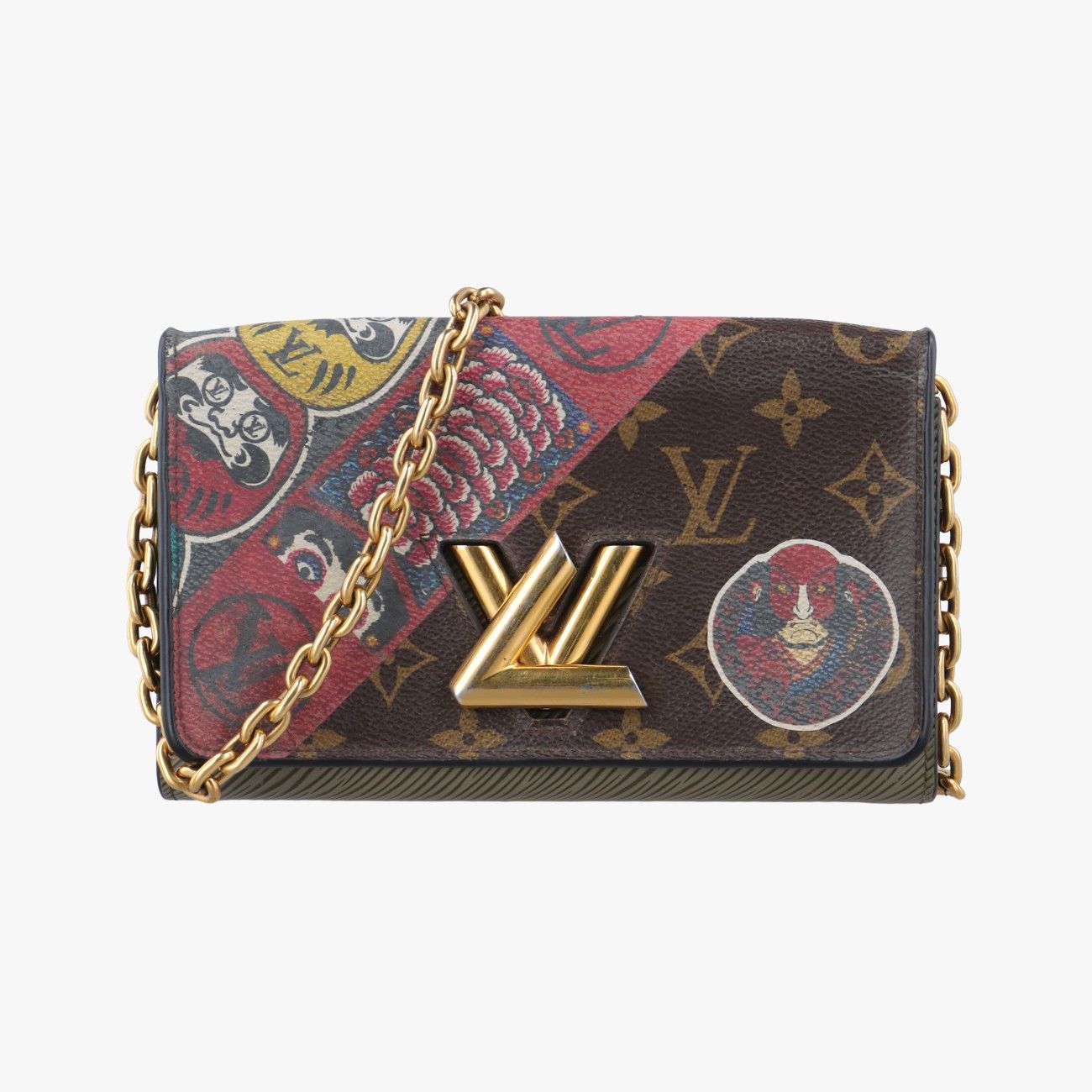 ルイヴィトンLouis Vuittonポルトフォイユ ツイスト モノグラム ブラウン系 マルチカラー モノグラムキャンバス カーフレザー M 67270 SP 3177