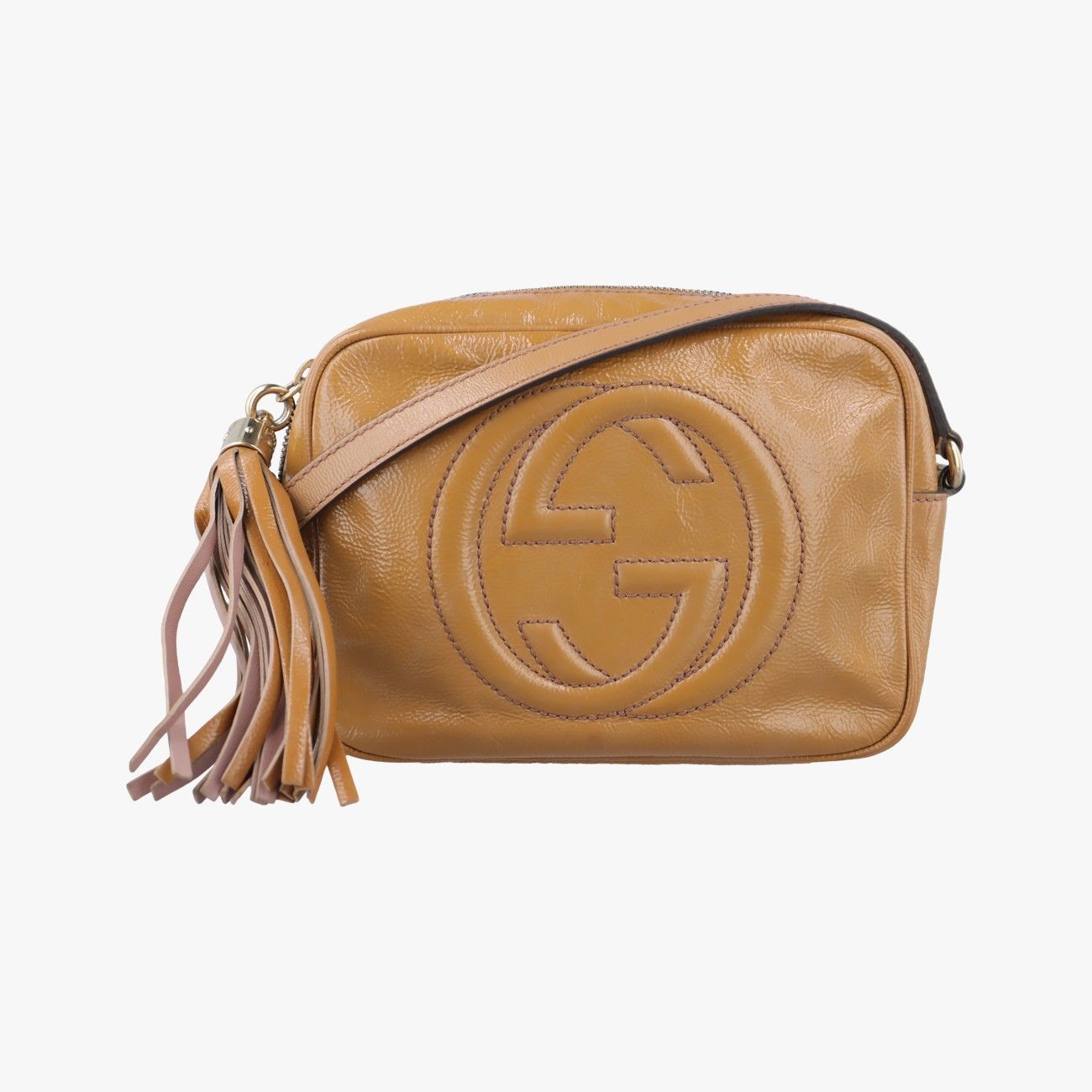 グッチGucciソーホー ベージュ パテント 308364