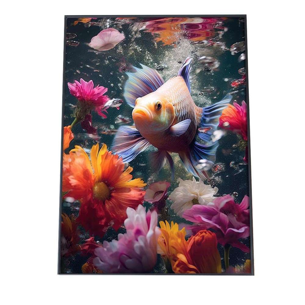 A1サイズ（約59x84cm）】【si-poster-289】きんぎょ 金魚 水中 水族館