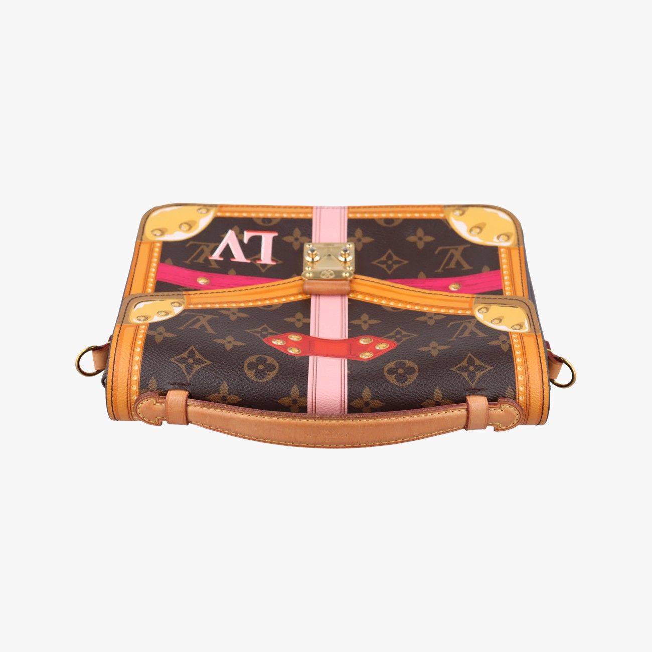 ルイヴィトンLouis Vuittonサマートランク ポシェット メティス モノグラム ブラウン系 マルチカラー モノグラムキャンバス M 43628 DR 2178 ICチップ ニットワンピ メッセンジャーバッグ 