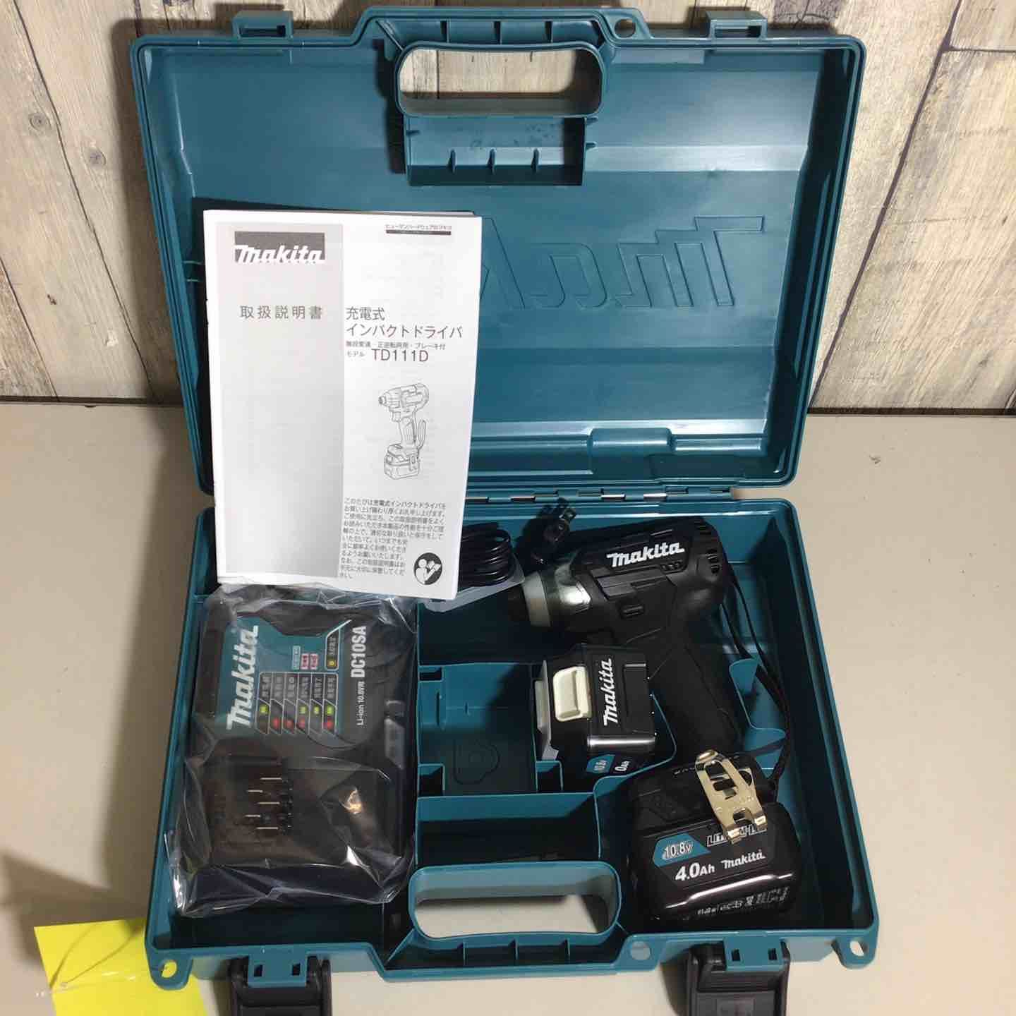 ♥品 マキタ makita コードレス インパクトドライバー フルセット インパクト ブラック 黒 充電式 10.8 V