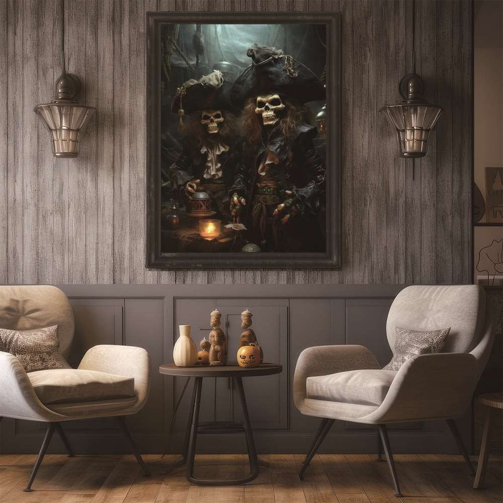 B2サイズ（約51x73cm）】【si-poster-304】ドクロ スカル ハロウィン