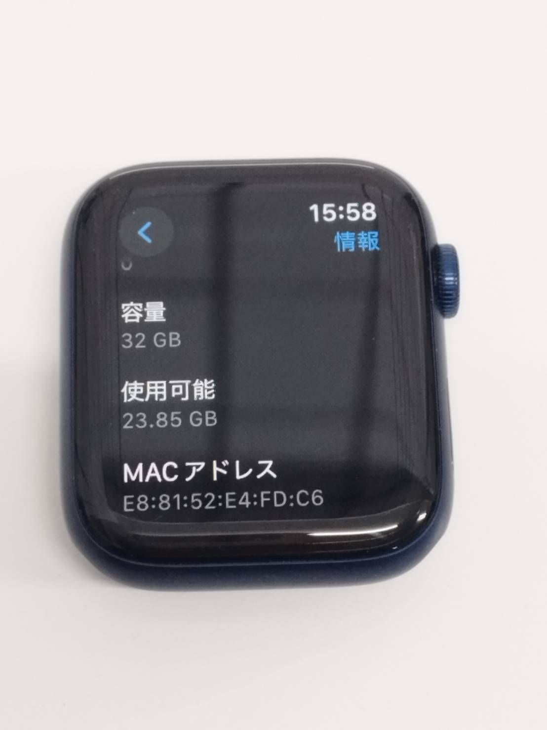 Apple Watch Series 6 GPS 44 mm A 2292 ブルー M 02 G 3 J Apple Watch本体 スマートウォッチ ウェアラブル