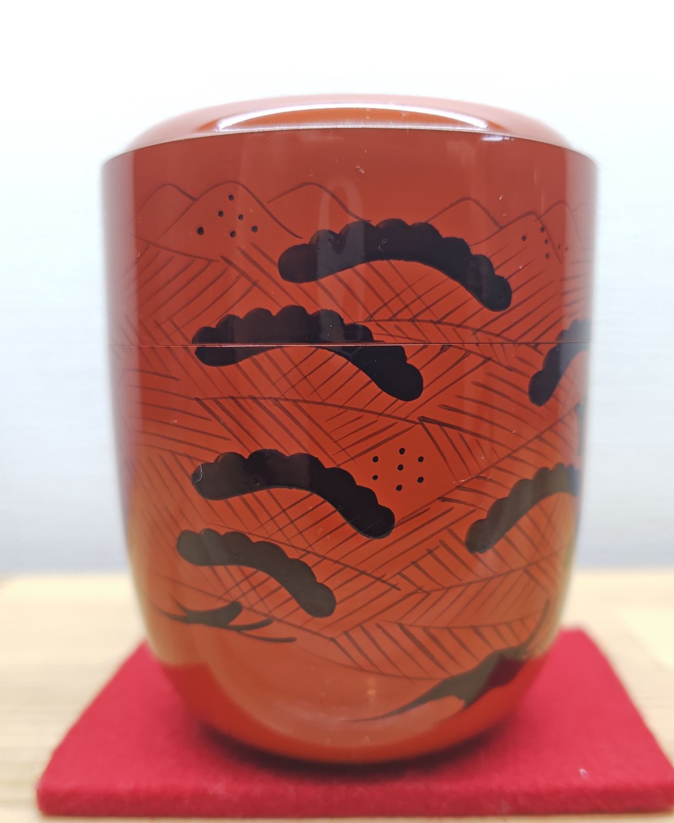 逢絢亭 品 茶道具 棗 曙棗 山中塗 裏千家 玄々斎好 木製 塗師 中村宗悦 共箱入り