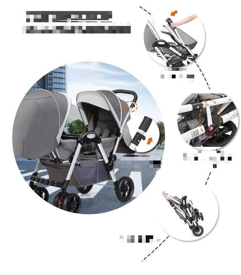  大好評 ベビーカー バギー 二人 双子用 対面 双子用 丈夫 軽量 おすすめ 安全移動 ベビーカー バギー 外出 移動用品