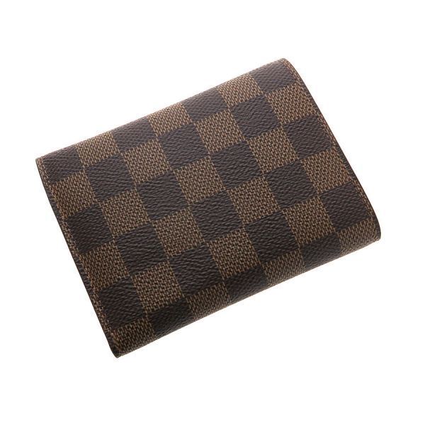 【お店屋さん】専用 ヴィトン ダミエ ポルトフォイユ・ヴィクトリーヌ 新品同様 ルイヴィトン ダミエ ポルトフォイユ ヴィクトリーヌ 二つ折り 財布 赤