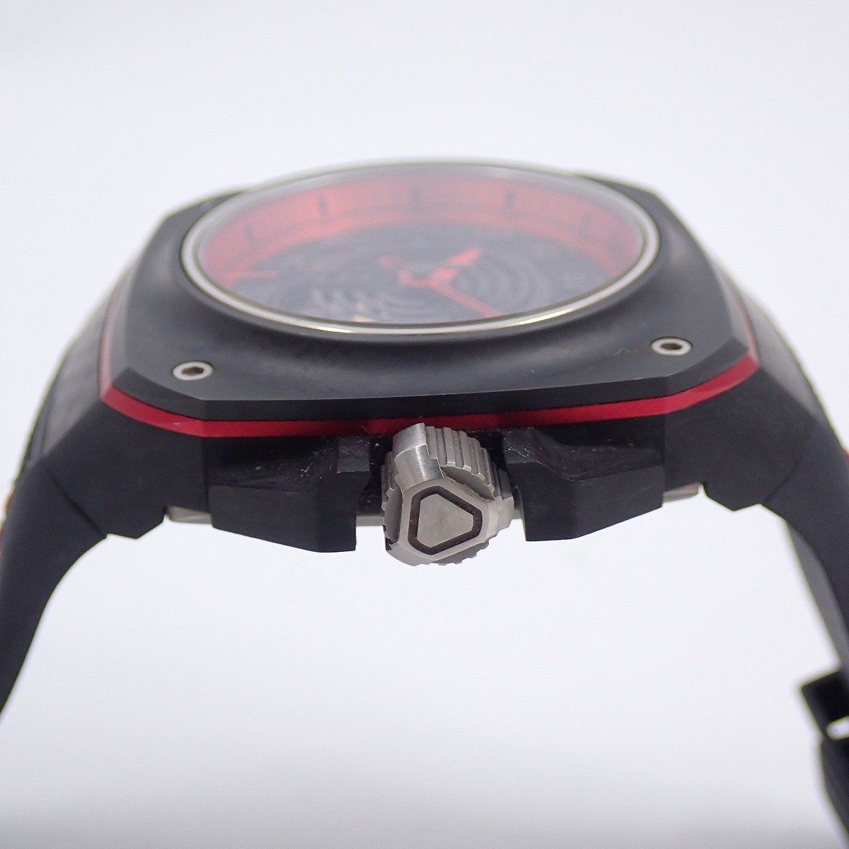  GORILLA ゴリラ ファストバック GT スペクター 自動巻き メンズ 腕時計 ブラック レッド ベルト FBY 13 0 126 自動巻き時計 腕時計(アナログ)