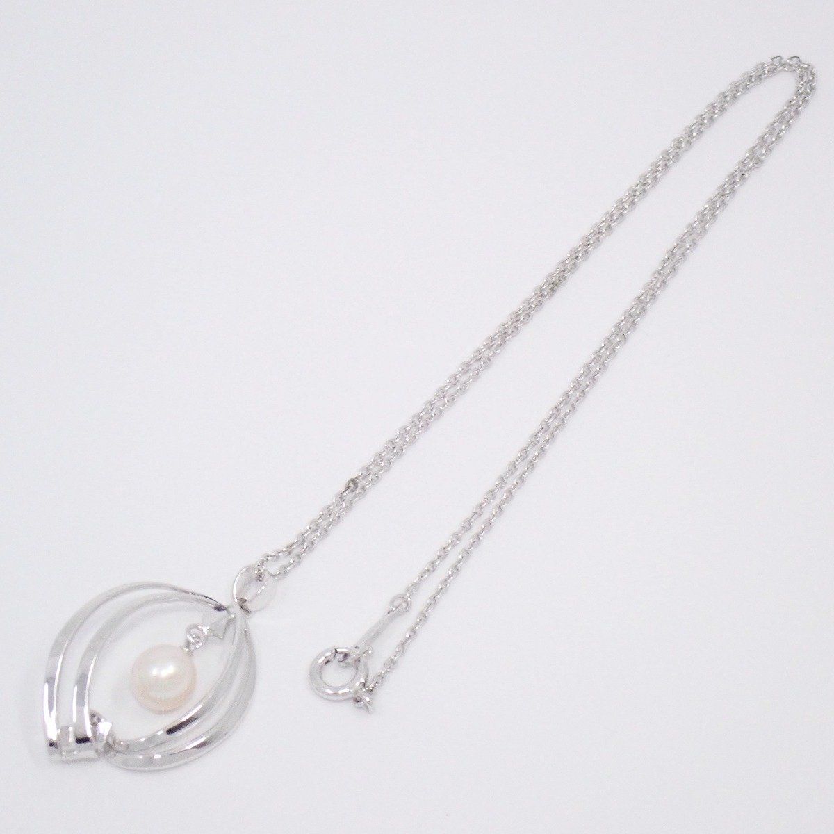 MIKIMOTO ミキモト ネックレス シルバー/パール【いおき質店】社名刻印