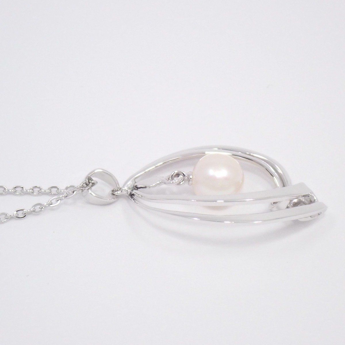 MIKIMOTO ミキモト ネックレス シルバー/パール【いおき質店】社名刻印