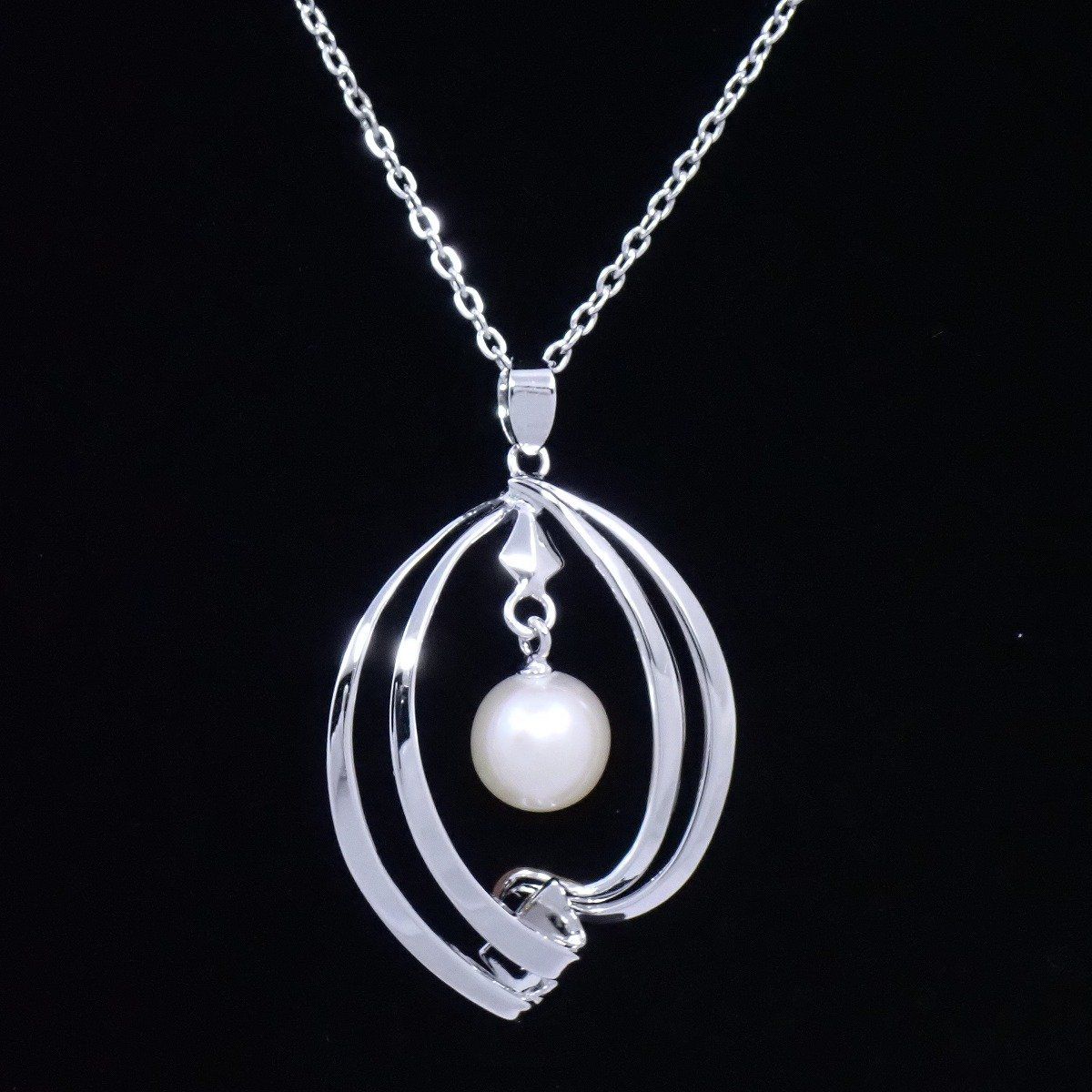MIKIMOTO ミキモト ネックレス シルバー/パール【いおき質店】社名刻印
