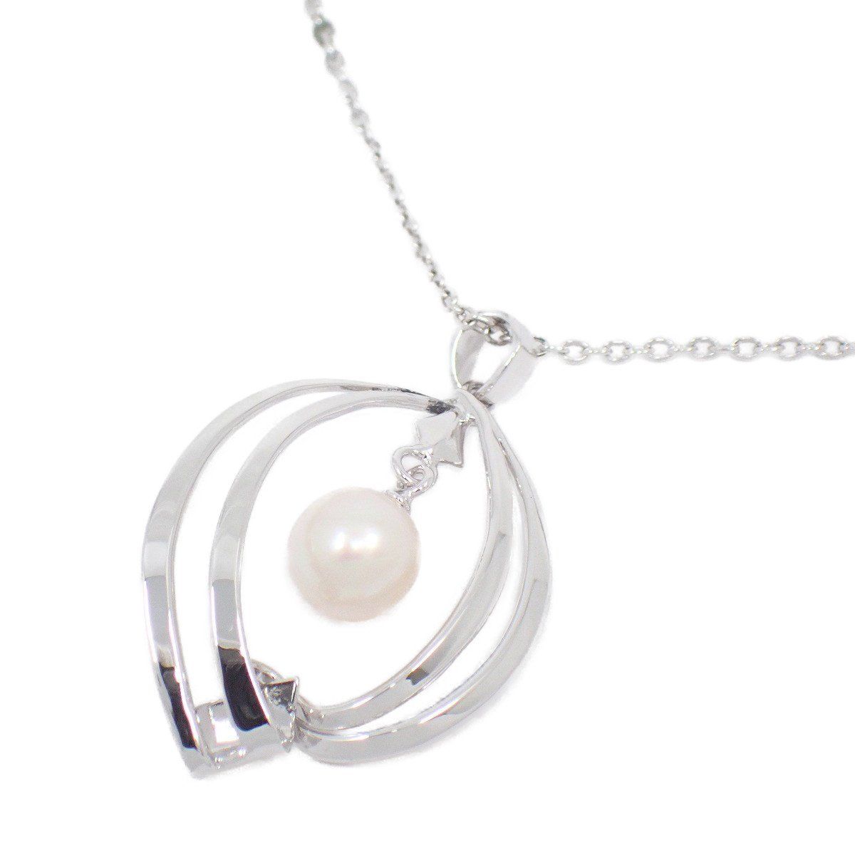MIKIMOTO ミキモト ネックレス シルバー/パール【いおき質店】社名刻印