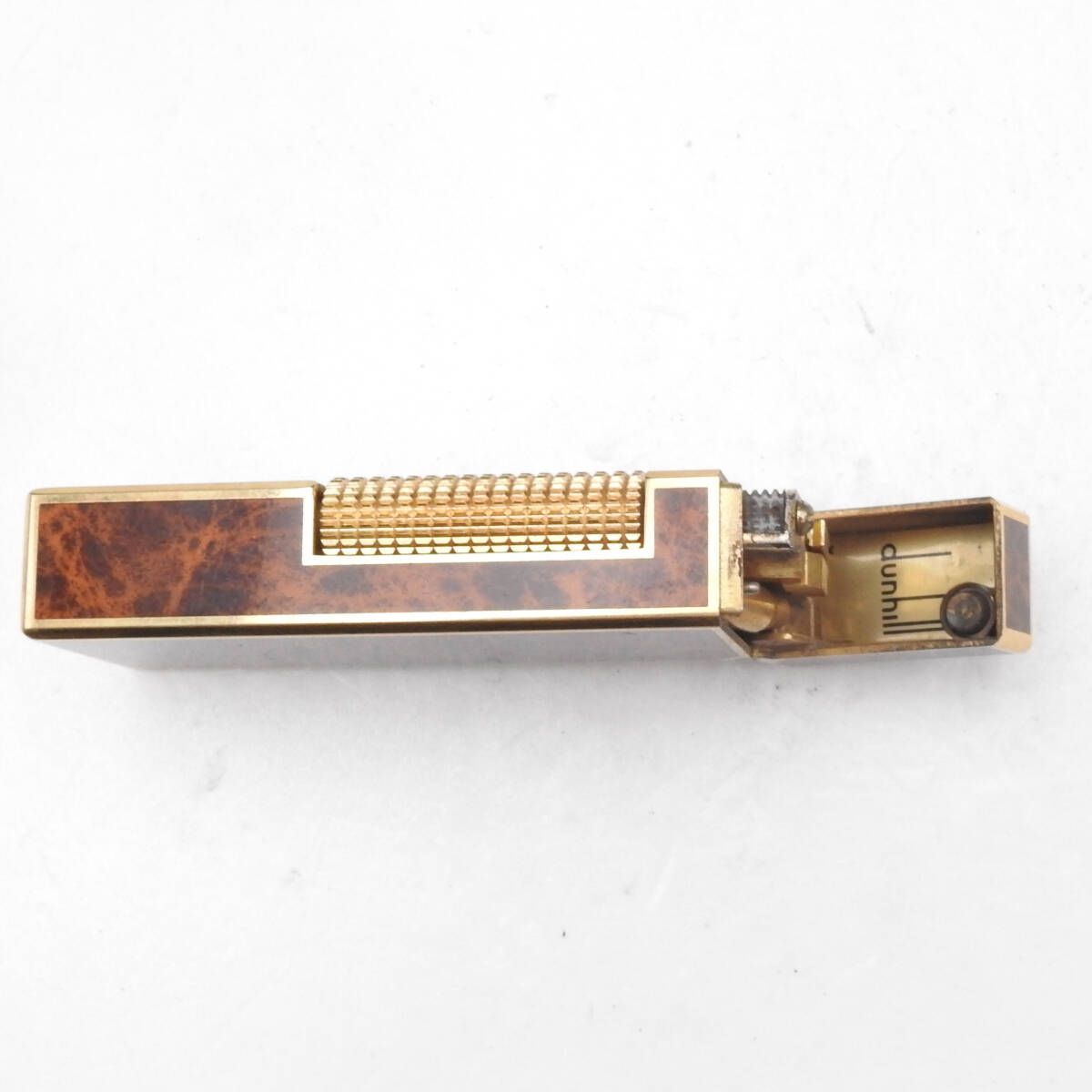 着火未確認】ダンヒル dunhill ブラウンマーブルラッカー大理石調