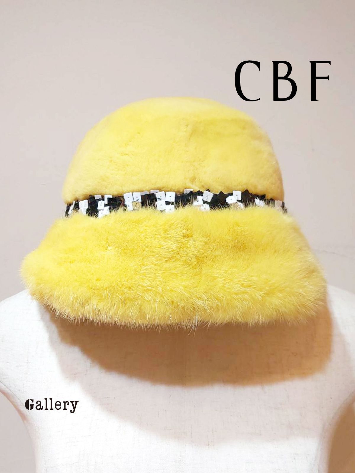 ♥ い CBF シービーエフ ミンクファーハット ハット バケットハット