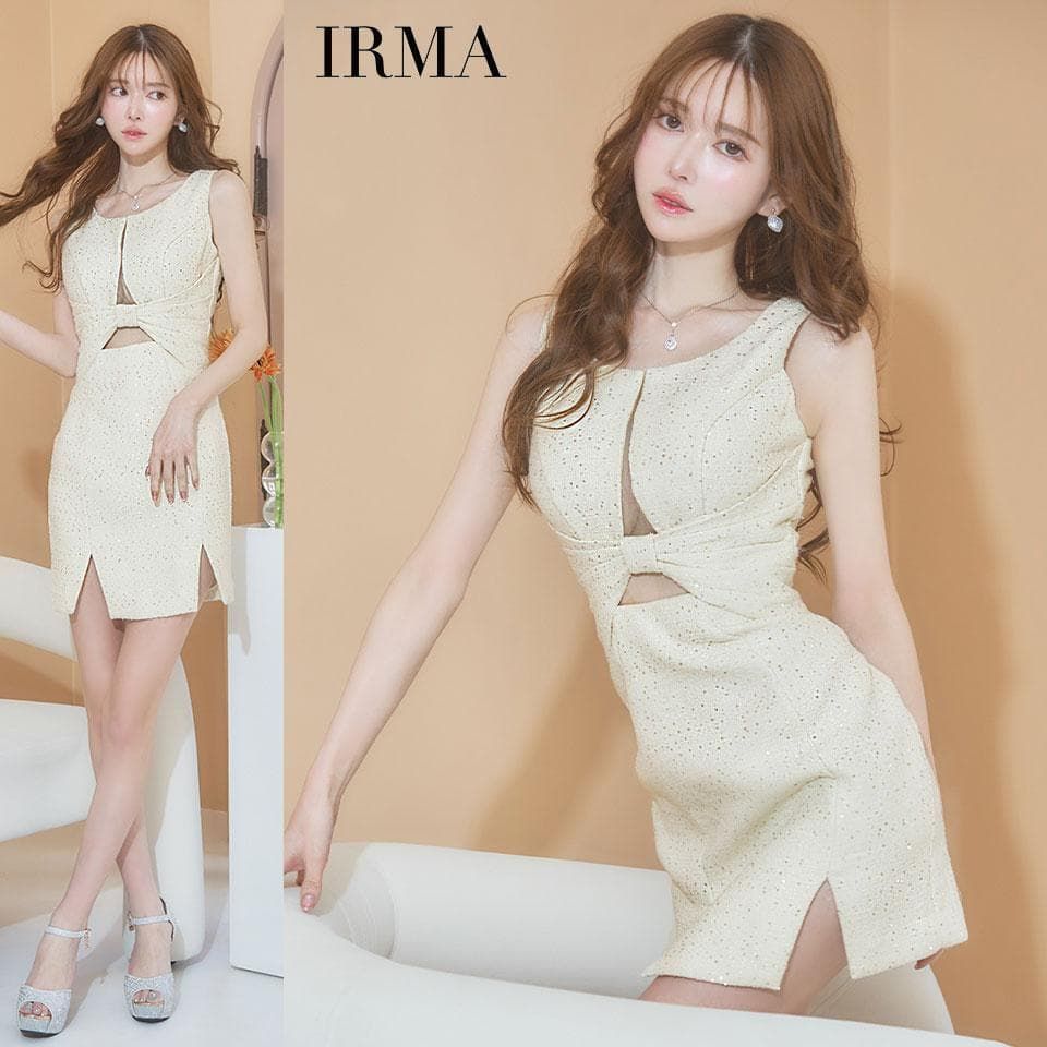 IRMA | イルマ スパンコールツイード タイトミニドレス sugar