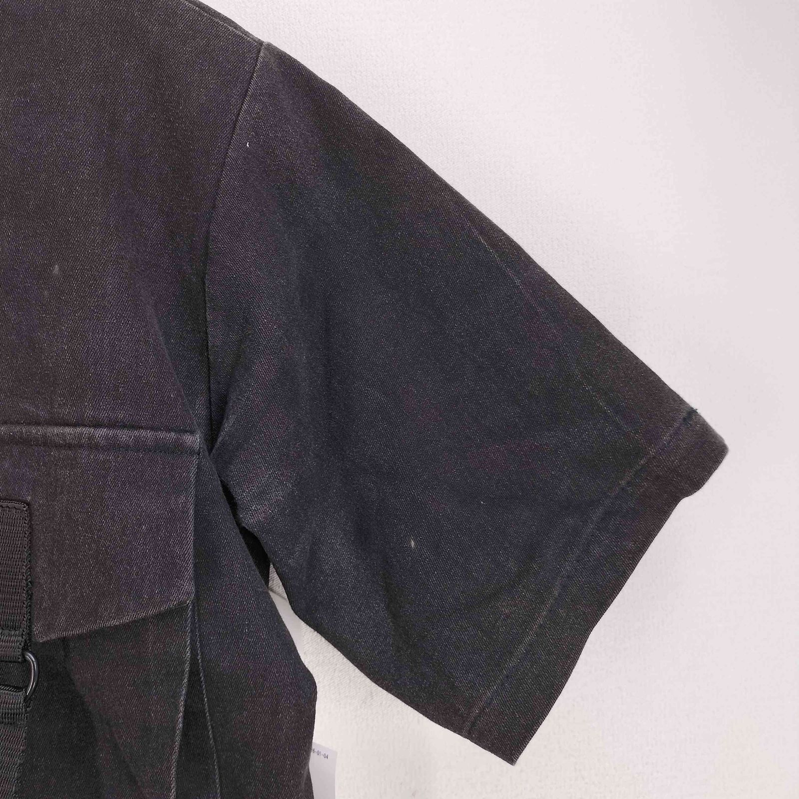 ユーズドフルギ USED古着 ミリタリー 半袖 デニムジャケット メンズ