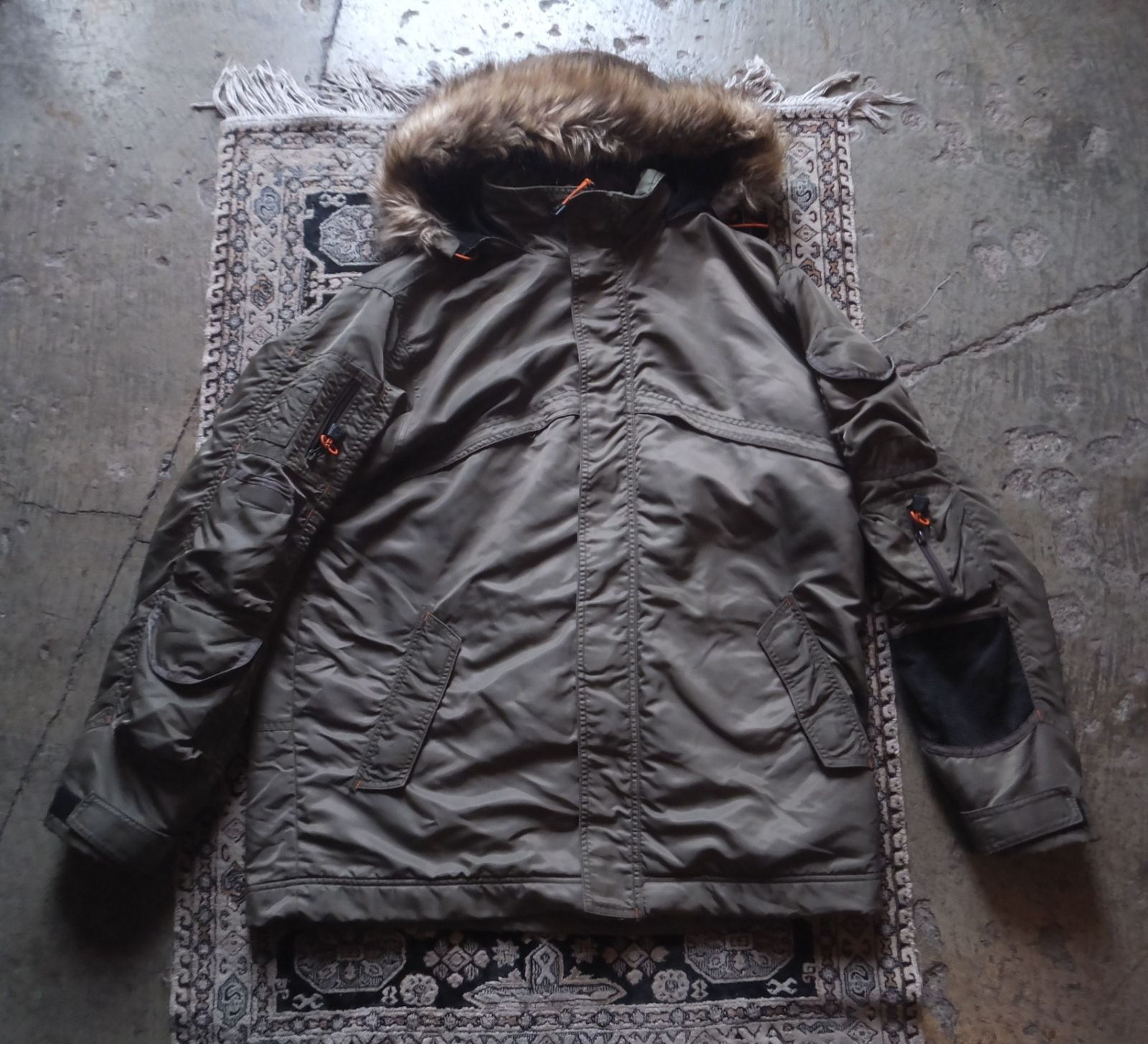 90 s 00 y 2 k tech air walk military jacket N 3 B type エアウォーク