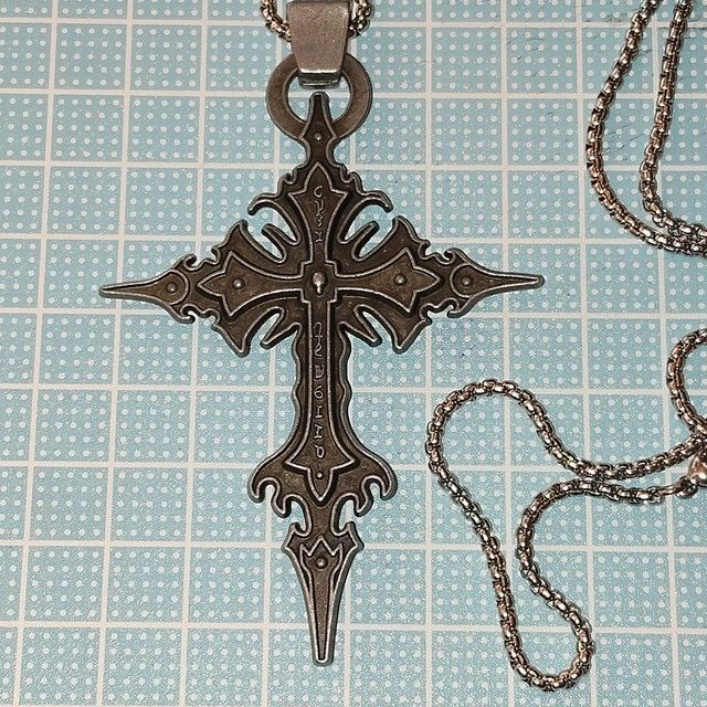 ゴシック 磔刑 磔 スカル クロスペンダント ネックレス アクセサリー 