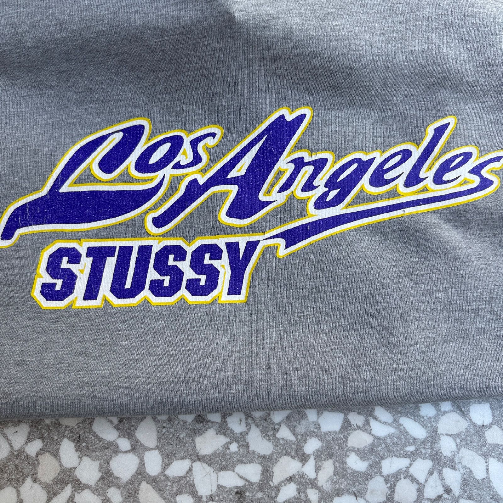STUSSY / 00's usa製 LAKERS parody hoodie オールドステューシー