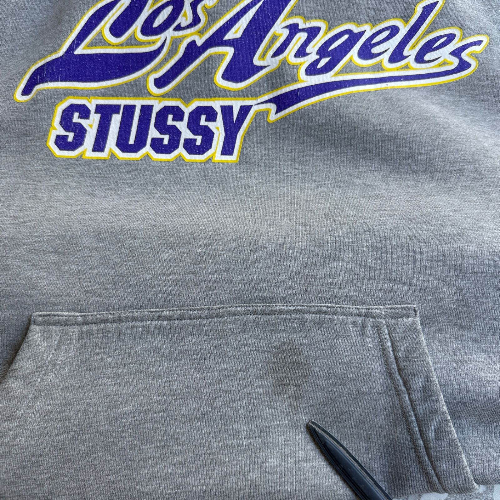 STUSSY / 00's usa製 LAKERS parody hoodie オールドステューシー