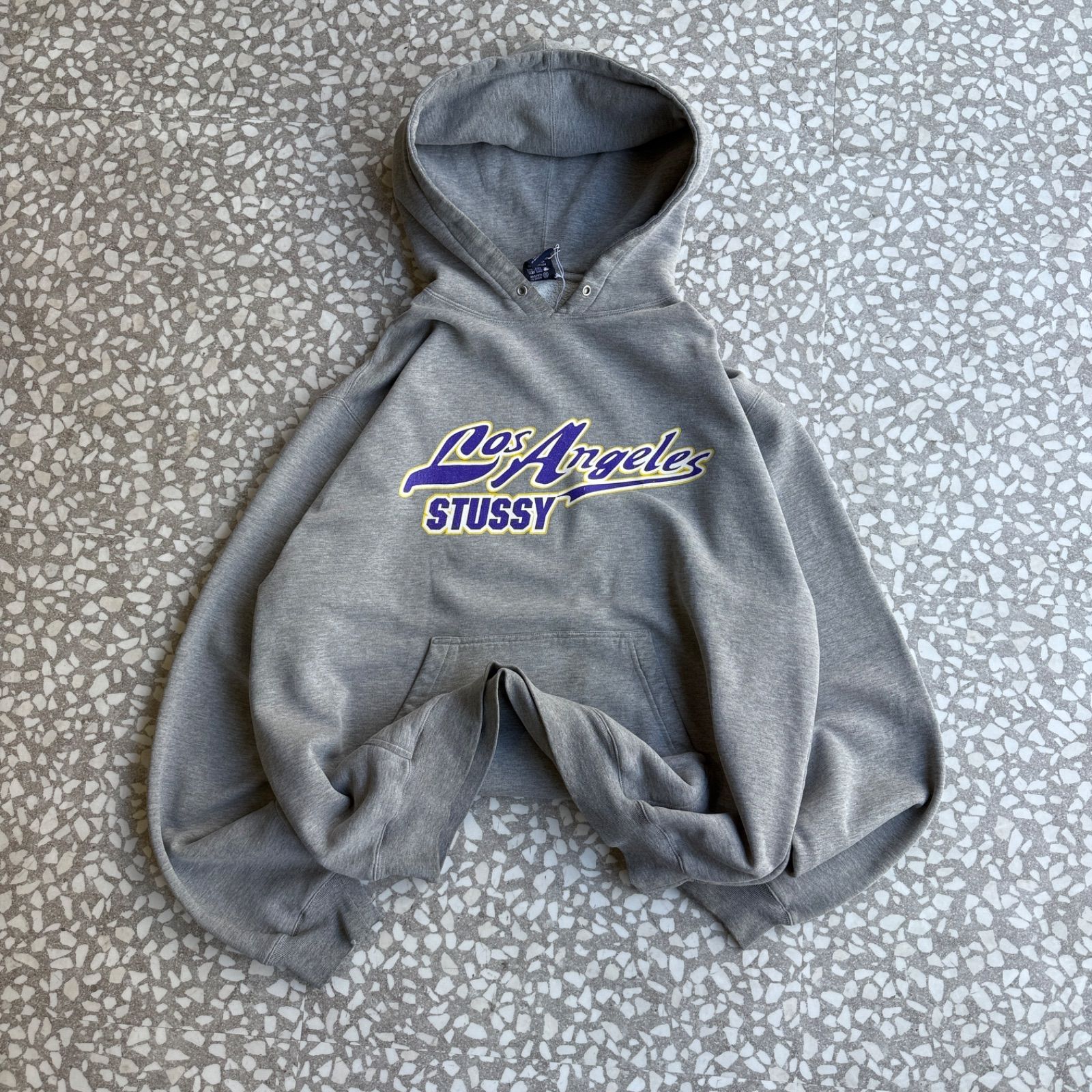 STUSSY / 00's usa製 LAKERS parody hoodie オールドステューシー