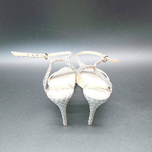 ◇ Alexandre Birman パイソン柄 オープントゥ ハイヒール 上品