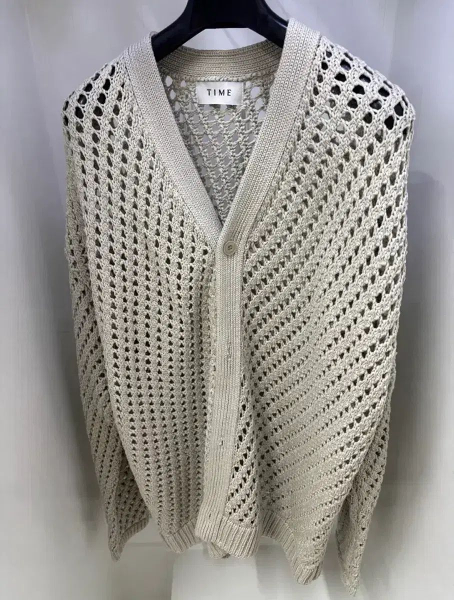 TIME HOMME クロシェ カーディガン