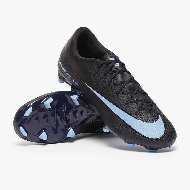 匿名配送 Nike サッカー スパイク Air Zoom Mercurial Vapor XVI Academy FG MG ブラック アイスブルー