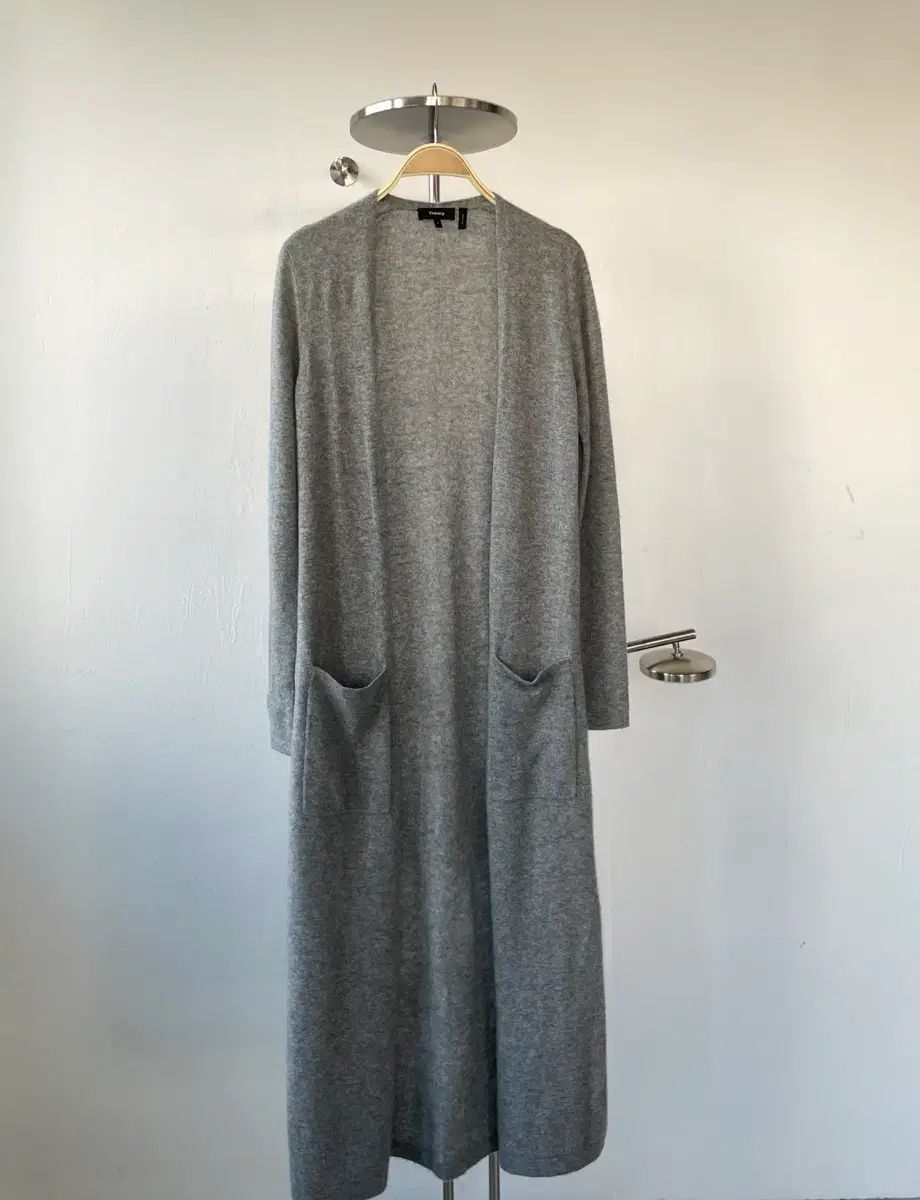 セオリー カシミア100 ロング カーディガン S