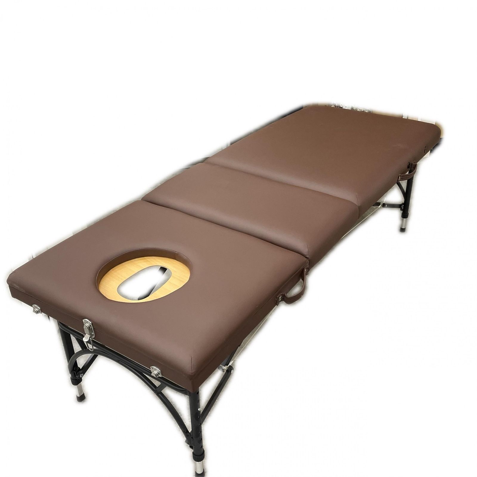エステ台 リクライニング 折りたたみ家具 ブラウン