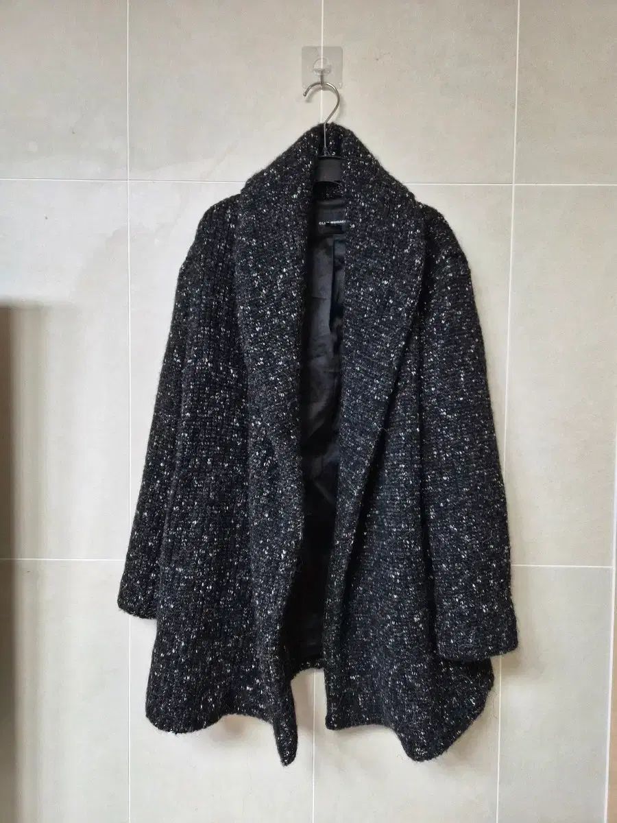 クラブモナコ ツイード ブラック ニットコート 55 66