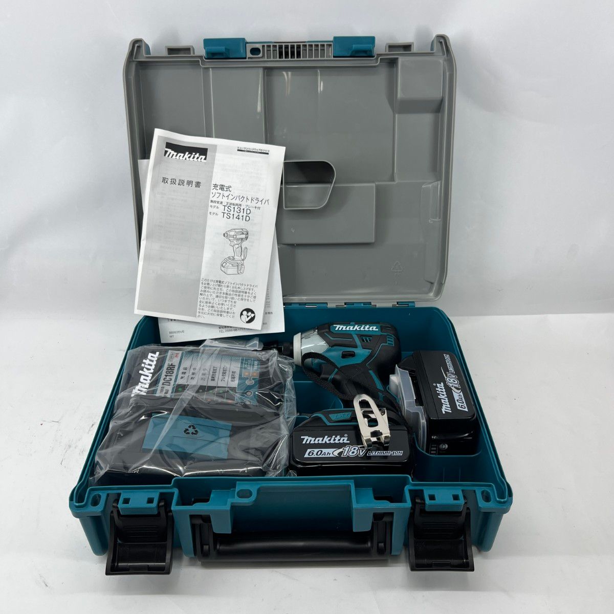 〇〇MAKITA マキタ ソフトインパクトドライバ青 トルク40 Nm ブルー ♥品 充電器 充電池 ケース付